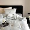 Classe A Maternal e Infant Grade 100 Lanjing Tencel Conjunto de Quatro peças Summer Princess Cool Ice Silk Bed Bed Sheet Collt Cover Conjunto de três peças