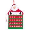 Nuevo calendario navideño colgante con forma de árbol de anciano de dibujos animados, calcetín navideño, calendario de pared, decoraciones de fieltro