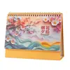 Calendario de escritorio de papel para ilustración estilo chino, calendario de escritorio de oficina, calendario mensual, artículo decorativo, regalo corporativo empresarial, calendario de escritorio personalizado