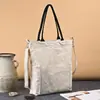 Bolsa de lienzo en blanco al por mayor impresión a color algodón pintado a mano diy bolso de hombro bolsa de algodón creativa en stock