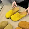 Zapatos para mujer talla grande 41 a 43 para pies anchos y gruesos, mules retro cerrados antideslizantes, zapatos versátiles estilo Birkenstock de suela blanda para mujer