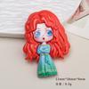 Acessórios de Resina Cartoon DIY, Cor Sólida 10 Peças Presilhas de Cabelo de Princesa, Pingentes para Capa de Celular, Fivelas de Sapato, Chaveiros, Pingentes