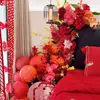 Set de decoración de habitación de boda para un nuevo hogar festivo, decoración de pared de fondo de dormitorio, guirnalda de personaje de terciopelo de alta gama "feliz" para decoración