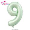 Novo balão digital grande verde oliva de 40 polegadas, decoração de primavera e aniversário com foto em verde Matcha