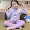 Roupas e calças de outono das crianças conjunto de primavera e outono para meninos roupas domésticas cuecas casa pijamas meninas bebê veludo infantil