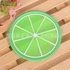Posavasos de silicona coloridos y creativos de fábrica para frutas, aislantes, antideslizantes, de goma suave, manteles individuales, se pueden vender al por mayor