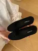 Zapatos Planos para Mujer sin Cordones con Lazo y Boca Baja, Novedad Primavera 2026 Estilo Francés para la Noche con Suela Gruesa Zapatos de Ballet