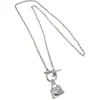 Collar de Bolso para Mujer Nicho Edición Seiko Moda Sencilla Personalidad Versátil hebilla hebilla cadena cadena de suéter nuevos accesorios