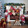 Calcetín Navideño Grande 3D Transfronterizo Bolsa de Regalo Bolsa para Dulces Bolsa de Regalo Tipo Calcetín Decoración Festiva