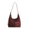 Bolso de Lana para Mujer, Gran Capacidad, Nuevo 2026 Otoño e Invierno Versátil Bolso de Hombro Cruzado, Bolso Cubo Texturizado de Moda Este Año