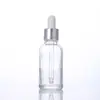 Frasco de Vidro Transparente para Óleo Essencial 5ml com Conta-gotas de Ponta Plástica Sub-frasco para Essência Amostra de Cosméticos Pronto para Venda