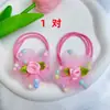 Elásticos de Cabelo Flor de Rede para Crianças, Laços Fofos para Meninas, Elásticos de Cabelo para Bebês Que Não Danificam o Cabelo, Acessórios de Cabelo no Atacado