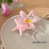 Pinza para el Cabello Doble Orquídea Pasador Accesorio para el Cabello Venta al por Mayor Bohemio Vacaciones en la Playa Pinza para el Cabello Doble Orquídea