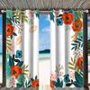 Cortinas Blackout Impresas Florales Modernas Personalizadas de Moda para Exterior de Primavera para Balcón, Dropshipping Disponible