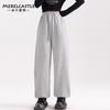 Calça Esportiva de Verão para Meninas 2025 Nova Calça Solta de Verão para Meninas Crianças Grandes Calça de Moletom com Letra Lateral Feminina