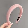 Diadema de Año Nuevo Navidad Terciopelo Parte Superior Cranial Alta Retro Roja Mujer Corea del Sur Celebridad de Internet Banda para el Cabello de Presión Borde Ancho Tarjeta para el Cabello Tocado