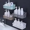 Estante de Almacenamiento de Pared, Estante de Plástico para Pared sin Taladro para Cocina, Inodoro, Baño, Almacenamiento Varios, Estilo Nórdico