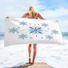Toalla de playa de la serie Frozen de dibujos animados transfronteriza fibra de poliéster impresión 3D toalla de playa de poliéster venta al por mayor