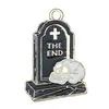 Transfronterizo 125 Goteo de aceite Fantasma de Halloween Calavera Murciélago Muerte Colgante DIY Pulsera Llavero Colgante de Joyería