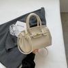 Bolso Bandolera de Diseño Nicho 2025 Estilo Coreano Moderno Portátil de Gran Capacidad Bolso Kelly Nuevo Simple con Textura para Mujer