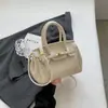 Bolso de Mano de Gran Capacidad de Moda Estilo Coreano para Mujer, Bolso Pequeño Nuevo Sencillo y Texturizado, Bolso Bandolera de Hombro Único con Diseño de Nicho