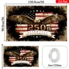 Bandeira Comemorativa Personalizada Transfronteiriça Americana Mais Vendida do 250º Aniversário dos Estados Unidos 1776-2026 Declaração de Independência