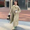Nuevo trench coat de otoño para mujer, de longitud media, para figuras petite, estilo británico 2026, holgado y casual, moda japonesa