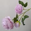 ¡Wow Flor de Peonía Artificial Personalizada Estilo Europeo de 3 Cabezas Boda Decoración del Hogar Flor Falsa Peonía de Tres Cabezas Venta al por Mayor