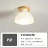 Luces de Pasillo de Espectro Completo Estilo Nórdico de Troncos Luces de Pasillo Nuevas Famosas de Internet Luces de Techo para Entrada Lámparas de Vidrio para Balcón