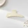 Pinza para el pelo grande de garra irregular trapezoidal, diseño de nicho estilo coreano, pasador de acrílico simple y versátil, pinza de tiburón para el pelo