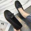 Mocasines para mujer antideslizantes primavera y verano nuevos zapatos planos de una sola capa suela blanda sin cordones mujeres embarazadas cómodos madre blancos zapatos de enfermera