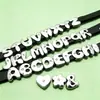 Letras Inglesas de una Pieza Cuentas del Alfabeto Inglés Accesorios de Joyería de Aleación Pulsera DIY Llavero Collar Joyería Hecho a Mano