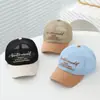 Gorra de Malla Minimalista Estilo Japonés para Niños Modelo Nuevo Verano 2026 Gorra de Sol para Niños de 2 a 7 Años Gorra de Béisbol con Letra para Niñas Tendencia