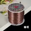 Hilo Elástico Plano de Seda de Colores Hilo para Cuentas Hecho a Mano DIY Hilo para Joyería de Cristal Alambre para Cuentas Resistente al Desgaste Material Accesorios para Joyería