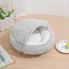 Cama Cálida de Invierno para Gato Semicerrada Cama para Mascota Gato Nido Semicerrado para Perro Cama para Perro Nido para Gato Cerrado##