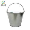 Fabricante de Guangdong Cubo de Hierro Personalizado de 5L, Cubo de Hielo de Hierro, Cubo de Lata Redondo Galvanizado Creativo, Cubo Metálico Galvanizado