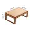 Mesa de Café Tatami Estilo Japonés, Mesa Pequeña Lateral para Ventana, Mesa de Té Inspirada en Zen, Mesa Baja para Balcón, Mesa Kang de Madera Maciza Estilo Chino