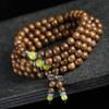 Pulseira de Asas de Frango Africanas Contas de Madeira de Buda Cordão de Redwood Terço de Brincadeira Pulseira Joias de Madeira para Homens e Mulheres