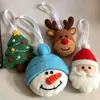 Pingentes de Feltro Personalizados de Natal, Decorações Pequenas para Mochila, Chaveiros Destacáveis, Brinquedos de Pelúcia Criativos Preenchidos com Algodão