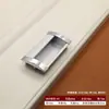 Mango de aleación de aluminio alargado en forma de U para gabinete de espacio redondo moderno simple de una palabra mate puerta de armario manija oculta oscura