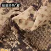 Tela Tie-Dye con Estampado de Serpiente en Forma de Escamas de Gasa, Tela de Ropa de Moda Salvaje para Actuación en Escenario de Mujer en Stock