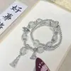 2025 Novo Novo Bracelete de Contas Artesanal Chinoiserie Antigo para Meninas, Design de Nicho Masculino, Bracelete Portátil para Casal