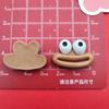 Dibujos Animados Color de Cara Brillante Boca de Salchicha Boca Grande Diy Accesorios de Resina Carcasa para Teléfono Móvil Adorno para la Cabeza Horquilla Joyería Adhesivo para Vaso de Agua