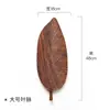 Plato para Snacks de Té de Hoja de Nogal Mesa de Té de Madera para el Hogar Bandeja para Té de Secado de Madera Sólida Bandeja para Tazas de Té de Madera