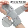 Tala de pulso com suporte de malha com suporte de tala dupla face, protetor de pulso com faixa de compressão ajustável