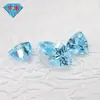 Huagang Gems Zircón Triangular Azul Claro de un Solo Agujero Piedra Suelta Azul Claro Accesorios de Cuentas Sueltas para Bricolaje con Agujero