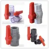 Válvula de bola de PVC interruptor de válvula rosca interna de PVC válvula de bola push-in 20 25 32 110 válvula de tubería de suministro de agua de plástico