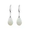 Brincos de Contas em Formato de Concha de Prata Esterlina 925 para Mulheres, Estilo Longo, Brincos Elegantes, Pingentes de Orelha da Moda, Brincos Combinando para Melhores Amigas