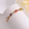 Nuevo Brazalete Exquisito de Zirconia de Color Dopamina, Accesorio de Moda de Lujo Más Vendido con un Toque de Alta Gama, Joyería Versátil para Regalar