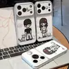 Funda de Teléfono Graffiti Girl Compatible con iPhone 16 Pro Max Funda de Teléfono Apple 17 Galvanizada Cambio Instantáneo Protección de Carcasa Blanda